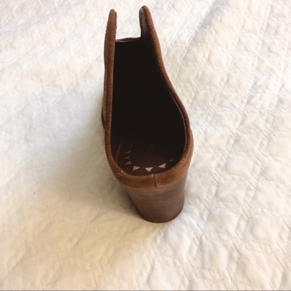New Chinese Laundry Brown Western Mules Suede 9 - Picture 7 of 8
